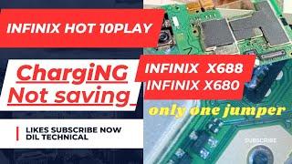 Infinix hot 10 play Charging not saved solutions  Infinix x688 charging savings problem