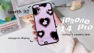 iPhone 14 PRO REVIEW - 3 months later  camera test battery life accessories iOS 16  aesthetic 
