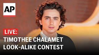 LIVE Timothee Chalamet look-alike contest in New York City