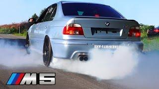 BMW M5 Sound V8 Exhaust E39 Burnout Acceleration REVS Revving Tire Smoke Test Drive BMW Fans Schweiz