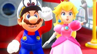 Super Mario Odyssey - Mario vs Peach Splitscreen Race - Full Game Walkthrough