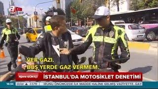 İSTANBUL GAYRETTEPE DE UYGULAMA YAPAN TRAFİK POLİSLERİ