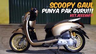 Modifikasi Honda Scoopy Fi  Simple Dan Elegant ala Pak Guru