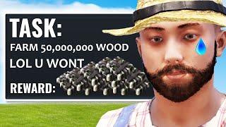 I Farmed 50000000 Wood On A Rust PVE Server...