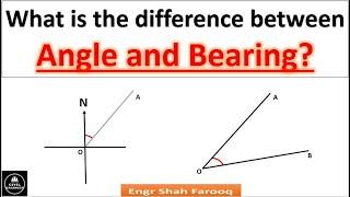 What is the difference between Angle and Bearing?  Differentiate between angle and Bearing