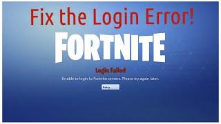 How to Fix the Fortnite Login Error 3 options