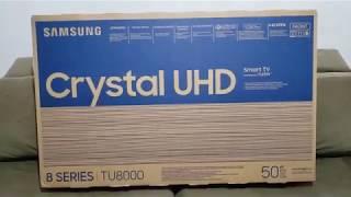 Unboxing TV Samsung 50TU8000 UHD 4k 2020