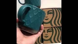 Керамическая кружка Starbucks Limited с текстурированной бронзовой медалью в виде рыбьей чешуи