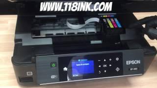 How to change the ink cartridges on an Epson xp-442 printer