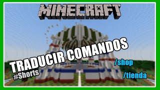 ¡Como TRADUCIR COMANDOS - Minecraft #Shorts