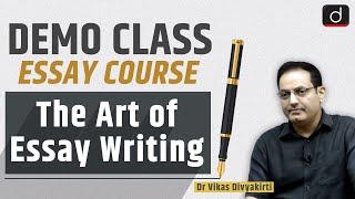 Demo Class - How to prepare for Essay?  Offline at Karol Bagh  Drishti IAS English