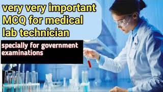 very very important MCQ for medical lab technologist