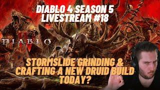 Diablo 4  Season 5 - Stormslide Grinding - Craft a new Druid build today? Hordes & Boss farming