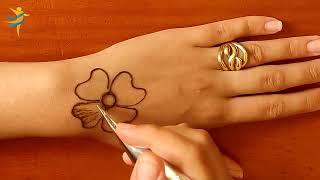 Easy henna design - New mehendi - Nice looking arabic mehndi design