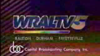 WRAL-TV Channel 5 Raleigh NC Sign-off from Summer 1993