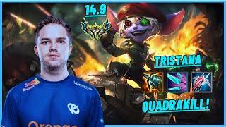 KCB ABBEDAGGE TRISTANA VS GO DAJOR SYLAS MID QUADRAKILL DOMINATION - EUW CHALLENGER  PATCH 14.9