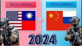 USA Taiwan vs China Russia Military Power Comparison 2024
