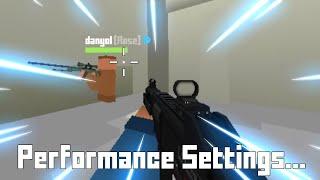 Using PERFORMANCE SETTINGS in Krunker.io Ranked with DANYOL