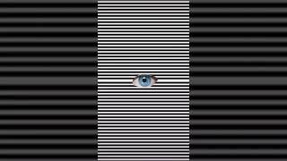 Stare deep into the blue eye #illusion#trythis