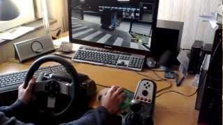 Euro Truck Simulator 2 with Logitech G27 night drive