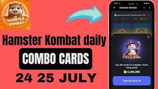 Hamster Kombat daily combo cards 24 25 JULY update Claim 5 millions coins 