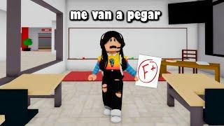 MI MAMÁ me PEGA por REPROBAR el examen de MATEMATICAS   paolazgames  roblox