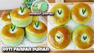 DIISI DULU BARU PANGGANG ROTI PANDAN DURIAN SUPER LEMBUUT EMPUUK DENGAN 1 BUTIR TELUR UTUH