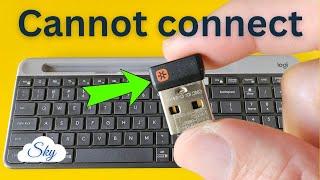 How to fix Logitech K580 USB Receiver connection using Logitech Unifying Software