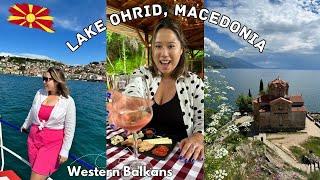 Lake Ohrid is my favourite place in North Macedonia ️Western Balkans Solo female travel 