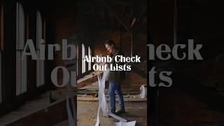 Airbnb check out lists