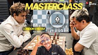 Magnus Carlsen gives a London System Masterclass  Carlsen vs Sumiya  World Teams Blitz 2024