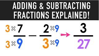 Adding and Subtracting Fractions with Unlike Denominators