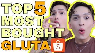 TOP 5 MOST BOUGHT GLUTA BRANDS BY KAMUKHA SA SHOPEE 2024 + MUKBANG AND CHALLENGE  SIR LAWRENCE