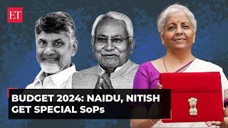 Budget 2024 Naidu Nitish get special Sops FM Sitharaman announces packages for Bihar Andhra
