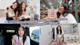 Costco Shopping With Me + Trying New Korean Makeup