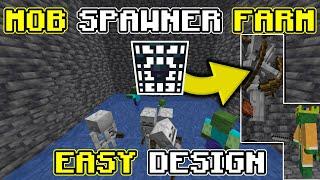 *NEW* Best Easy ZombieSkeleton Spawner xp Farm Minecraft 1.21 - Tutorial