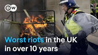 UK riots How are the violent far-right groups organizing themselves?  DW News