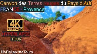 #Canyon des Terres rouges dAix-en-Provence - Le Tholonet - Sainte Victoire - 4k #HYPERLAPSE  60fps