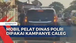 Viral Mobil Pelat Dinas Polri Dipakai Kampanye Caleg di Tangerang
