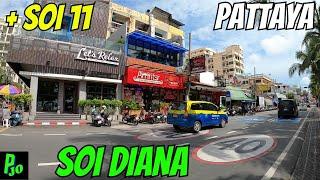 Pattaya Beach Soi Diana + Soi 11.  29Jun2024