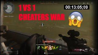 Warzone Cheaters War longest game ever 45 minutes 1vs1 OMG must see it 