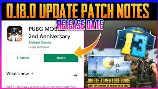 PUBG MOBILE 0.18.0 PATCH NOTES AND OFFICIAL RELEASE DATE  SEASON 13 UPDATE PUBG