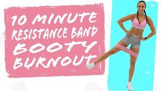 10 Minute Resistance Band BOOTY BURNOUT WORKOUT  Sydney Cummings