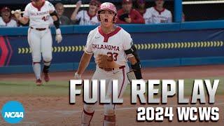 Oklahoma vs. Duke 2024 Womens College World Series  FULL REPLAY