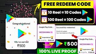 Free Redeem Code Reels देखकर  Free Redeem Code App  Google Play Redeem Code App  Redeem Code