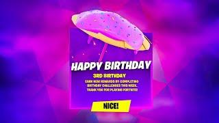How To Get Free 3rd Birthday Rewards In Fortnite Birthday Challenges