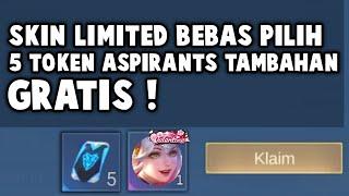 BUSET 5 TOKEN ASPIRANTS TAMBAHAN GRATIS DAN DI JAMIN DAPET SKIN LIMITED BEBAS PILIH 