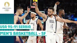 USA takes down Serbia to seal their spot in Mens Basketball Final   Paris 2024 highlights