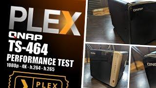 QNAP TS-464 NAS - Plex Media Server Test with 4K 1080p and 720p Media