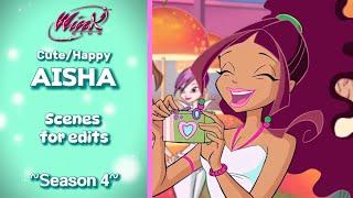 Winx Club  Aisha S4 CuteHappy Scenes for edits